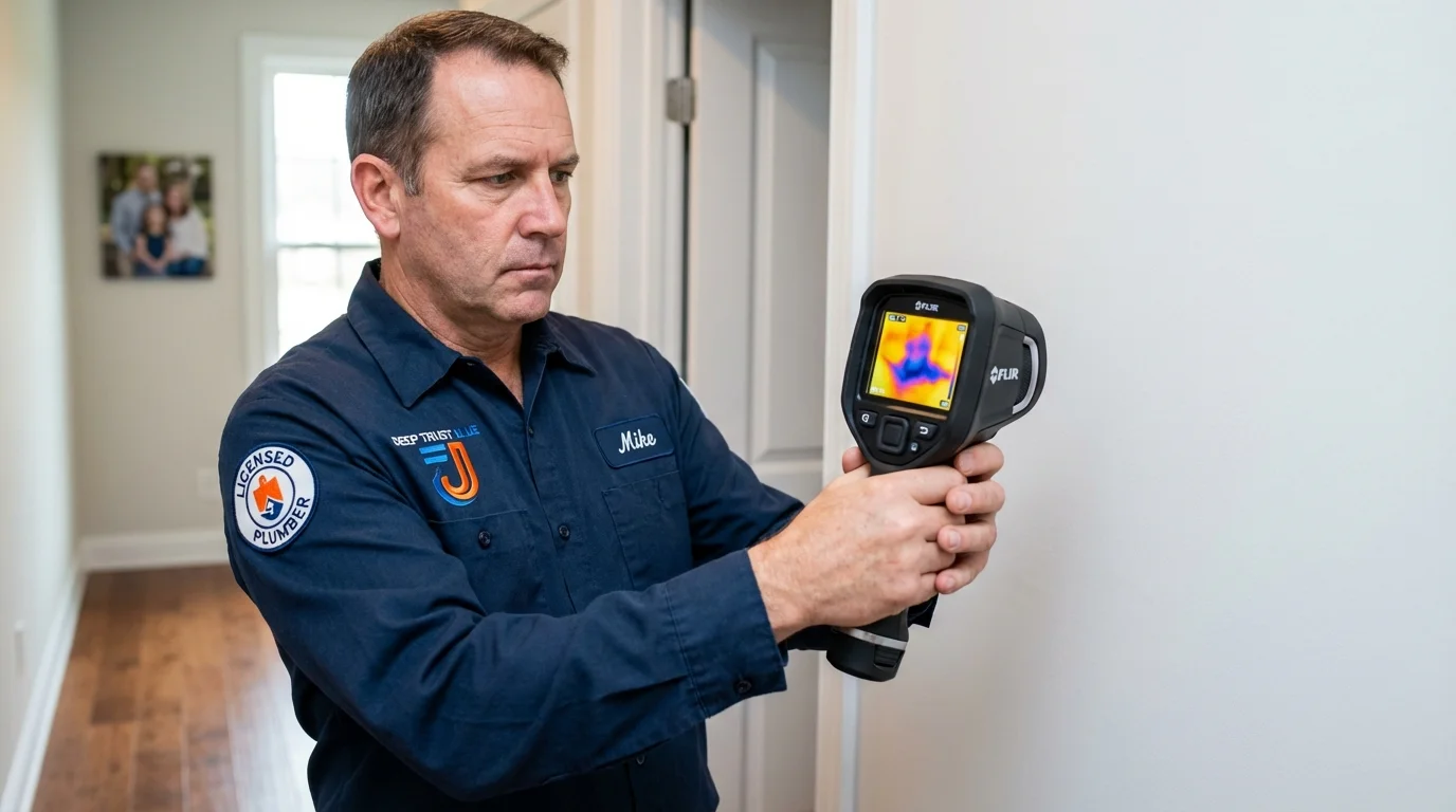 Thermal imaging leak detection by Johns Plumbing LLC in Alma